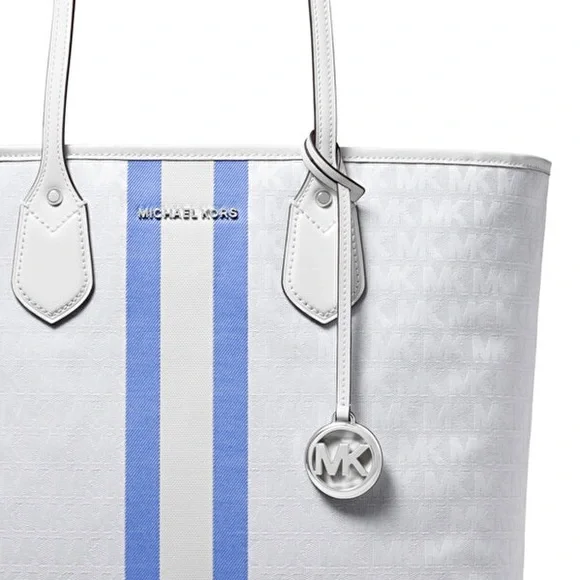 MICHAEL KORS EVA GRCIN BL MLT LG TOTE - Picture 2 of 11